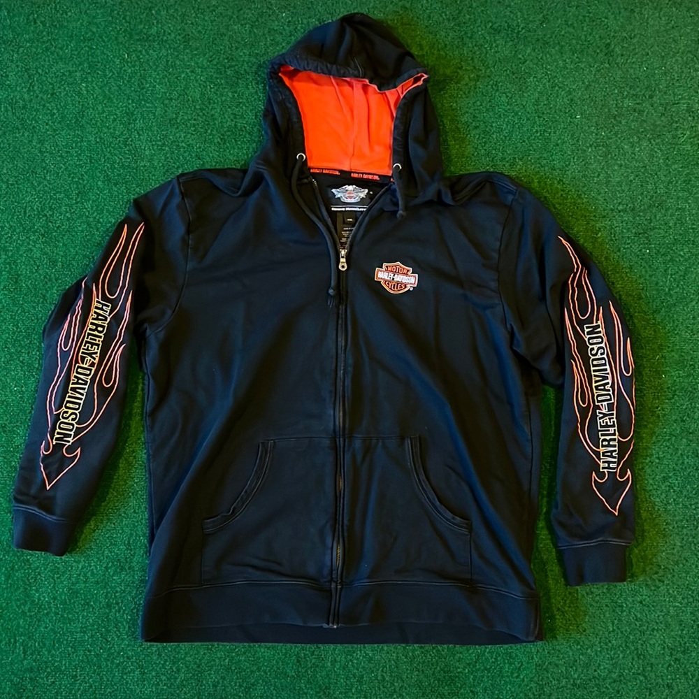 Harley Davidson zip up hoodie